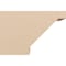 Ekena Millwork 4in. W x 8in. H x 12in. L Burlington Woodgrain TimberThane Rafter Tail, Primed Tan RFTUR04X08X12BURRCPR - alternate 4